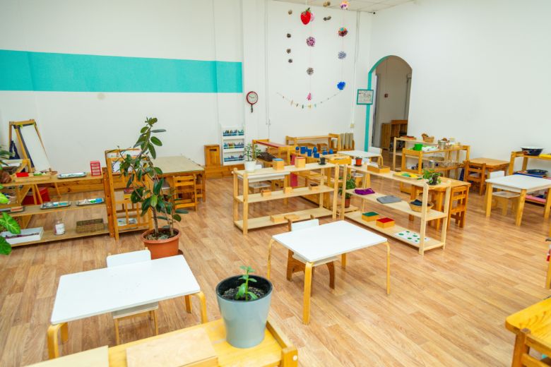 Classroom setting in a private school