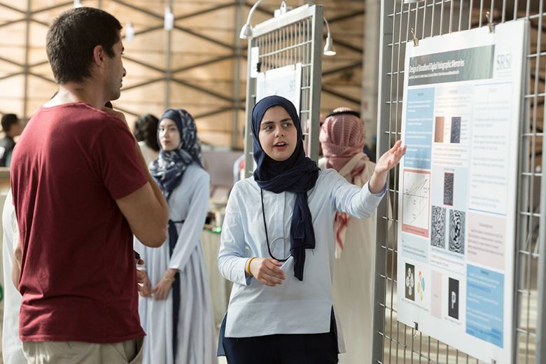 University students engaged in research activities