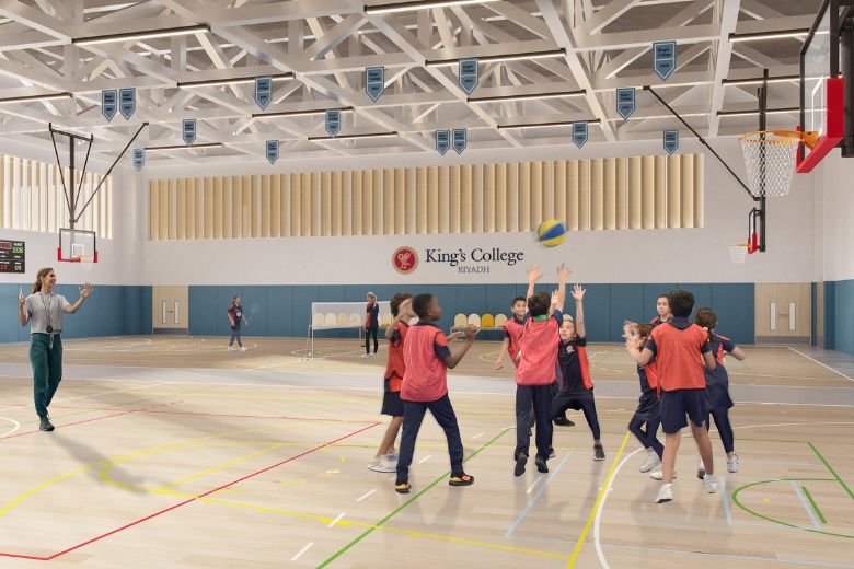 King’s College Riyadh SEDRA campus featuring modern  sports facilities 
