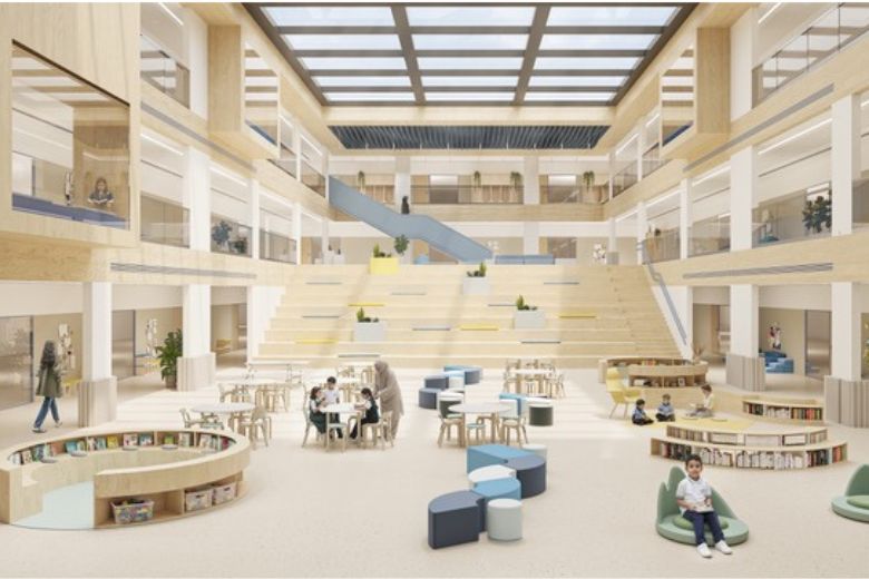 Modernised classrooms and new learning spaces at Al Rowad International School in Riyadh
