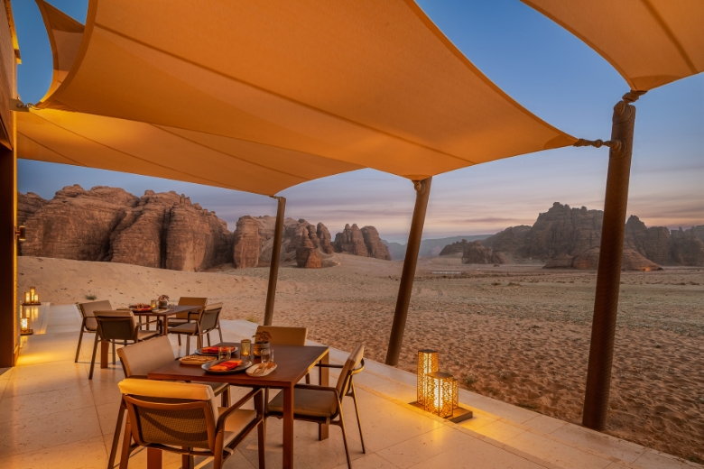 Saffron Restaurant serves authentic Thai flavours in a unique desert setting