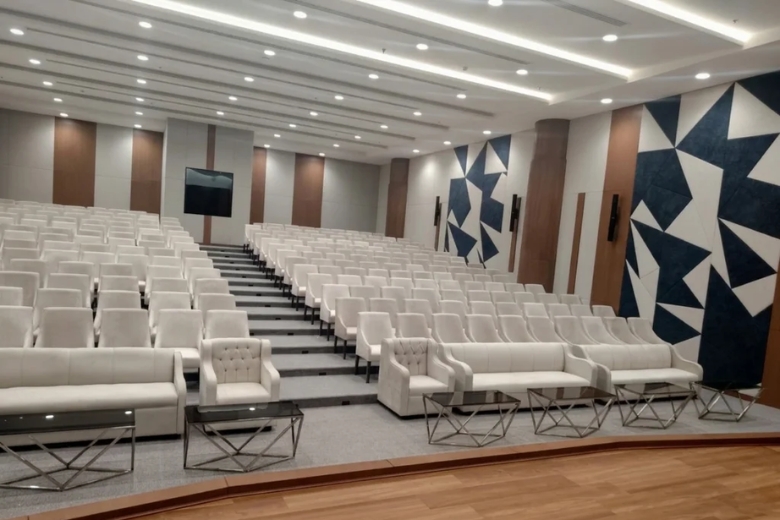 The auditorium provides a space for school events, performances and student activities