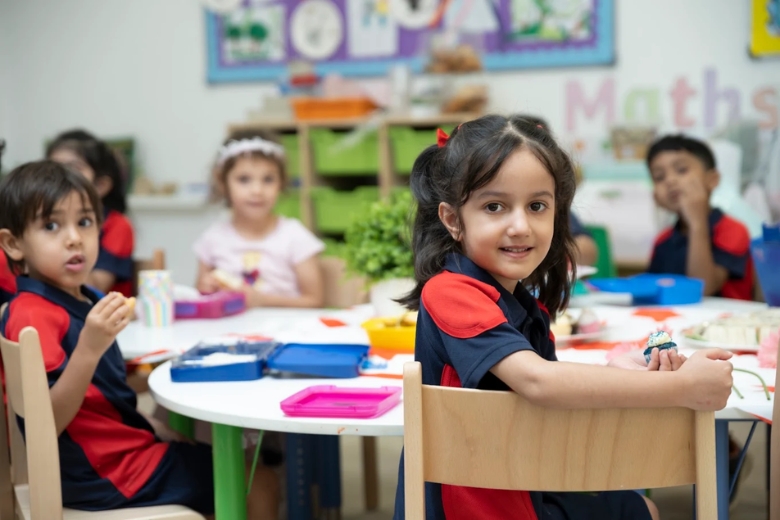Students in a classroom at Kings College Riyadh