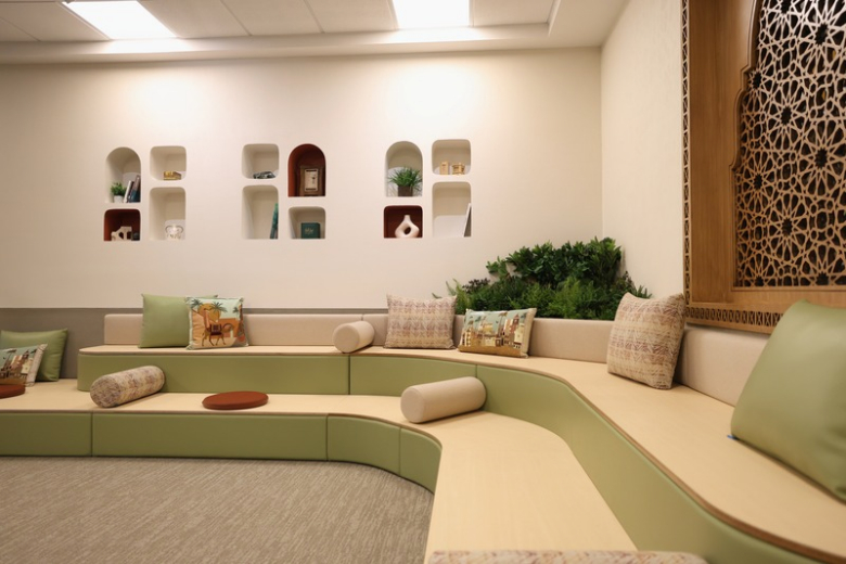 The interiors of Downe House Riyadh provide a welcoming setting for learning, reflecting the school’s blend of British education and Saudi cultural identity