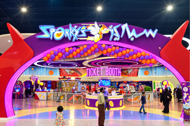Sparky’s offers families a mix of indoor rides, games and play areas for children of different ages.